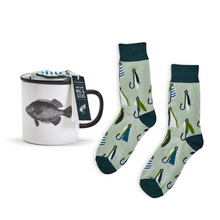 Load image into Gallery viewer, Gone Fishin&#39; Mug and Socks Gift Set
