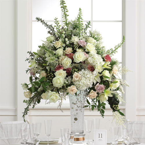 Elevated Mixed Bouquet Centerpiece
